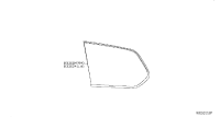 833003KA1A-GLASS ASSY-SIDE WINDOW,RH