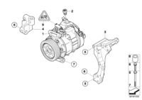 64509180550-COMPRESSOR-A/C-BMW E90/ E87