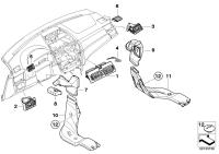 64223416829-Heating duct foot space lh