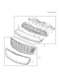 95390550-Grille (incl 3-7), front (without insert)