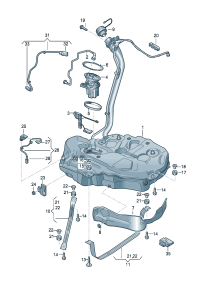 8W0906651C-Control unit, for fuel Diagnosis of box leak