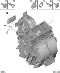 6453F3-Bracket, heater unit