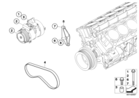 64557527289-Bracket, a/c compressor