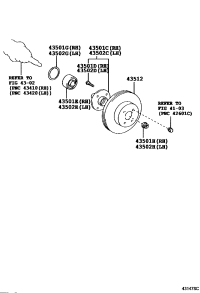 4350252030-HUB & BEARING ASSY