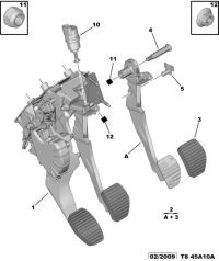 4500HG-Pedal compl obk
