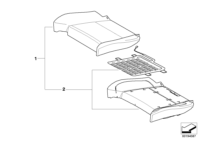 52107292791-Comfortable seat cush mldg leather