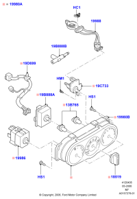 6L8Z19980AA-Control assy-heater