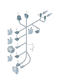 4L0971569A-Air conditioner assy-electronic control Wiring harness