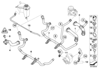 17127525023-RADIATOR HOSE/E82/E88/E90/E91