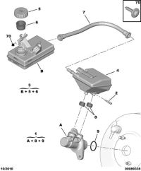 464612-Hose, brake reservoir