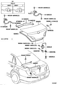 64621AC010-STRIKER ASSY, LUGGAGE COMPARTMENT DOOR