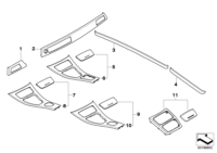 51167975241-Panel, center console finish