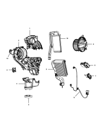 68038191AA-EVAPORATOR AIR CONDITIONING INCLUDES: TUBES, O-RINGS, EXPANSION VALVE, SCREWS, 