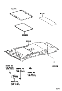 6331876010B2-MOULDING, SUN ROOF OPENING TRIM