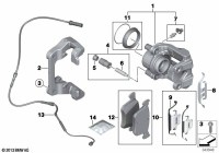 34118855002-BRAKE PAD FRT-3(F30) CAR BGP-BMW
