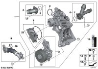 11519453667-COOLANT PUMP WITH SUPPORT