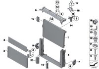 17217583843-Cooler assy, steering