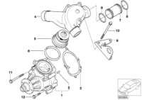 11517838118-WATER PUMP/E38-750/E31-850