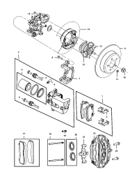5142566AB-BRAKE PAD F/AXLE-GRAND CHEROKE