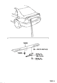 7687153010A0-SPOILER SUB-ASSY, REAR