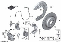 34216896975-BRAKE PAD SET/F20/F30