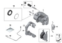 34216857117-BRAKE PAD SET FR BMW/MB/VW