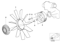 11521712110-FAN BLADE E36/E46/320I/325I