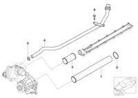 11537502798-COOLANT TUBE/RETN PIPE/E60/E63
