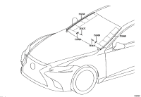 7553550040B3-Moulding, windshield, outside lower rh