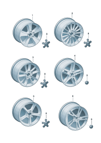 8VD601025AA-Wheel rim-aluminium alloy  Colour code: