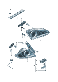 1P0945108M-LED lamp & Lamp assy-back up