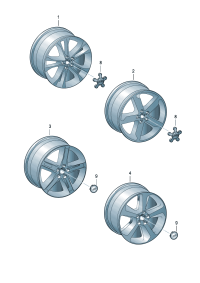 8U0601025C-Wheel rim-aluminium alloy  Colour code: D  -10.12.2012