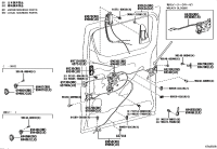 6933026070-Lock assy, slide door, rh