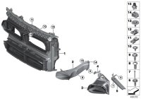 51748069176-PORSCHE CAYENNEAIR DUCT CENTRE