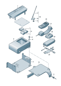 1J0035707B-Brkt-c/pad mtg