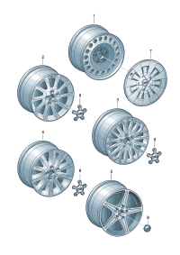 8VD601025E-Wheel rim-aluminium alloy  Colour code:
