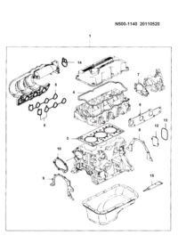 94580083-VALVE COVER GASKET 1AZFE