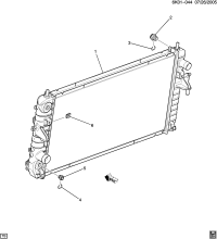 25769585-RADIATOR,(INCLS 2-6)(ACDelco #21616)