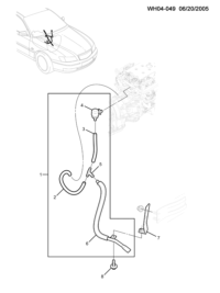 92119914-Hose, transmission ventilation (incl. 2,6)