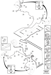 32246007-Hose-front brake, lh