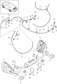 99711115030-Muffler f Deprecated parts
