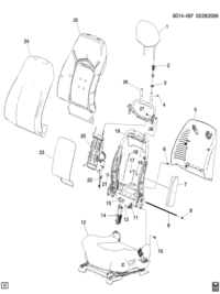 25785786-Headrest assy-driver seat