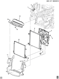 22966150-Condenser, air conditioner (including 23-28) (AC-DELCO #22966150)