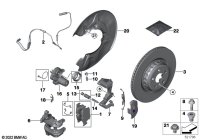 34208842965-Brake pad repair kit