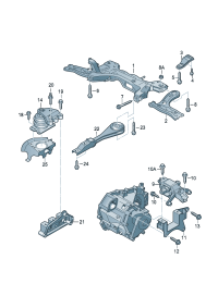 6R0199315AD-Bracket, band Mounting rubber