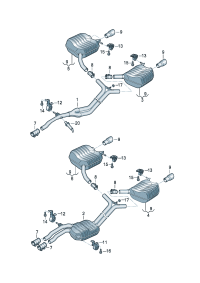 8R0253609AP-Muffler assy-rr