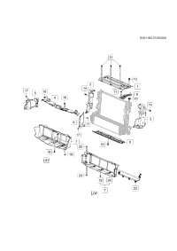 84559598-Plate, radiator air, front upper