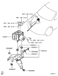 4670A834-HYDR UNIT,BRAKE MODULATOR