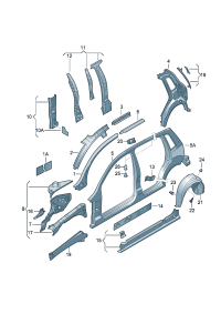 6Q0810971TP-WHEEL HOSE