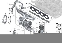 11658614290-Turbocharger w/exhaust manifold